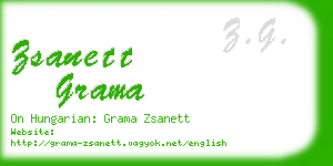 zsanett grama business card